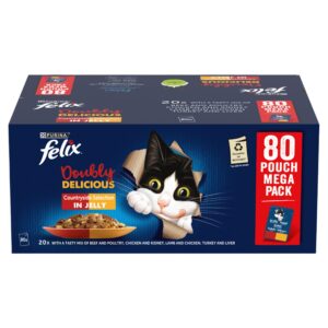 Felix Doubly Delicious Adult Wet Cat Food Countryside Selection In Jelly