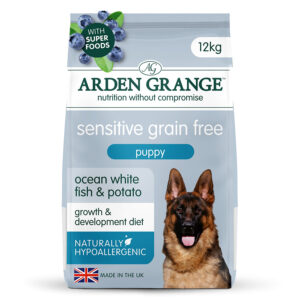 Arden Grange Grain Free Sensitive Puppy/Junior Dry Dog Food Fish & Potato 12kg